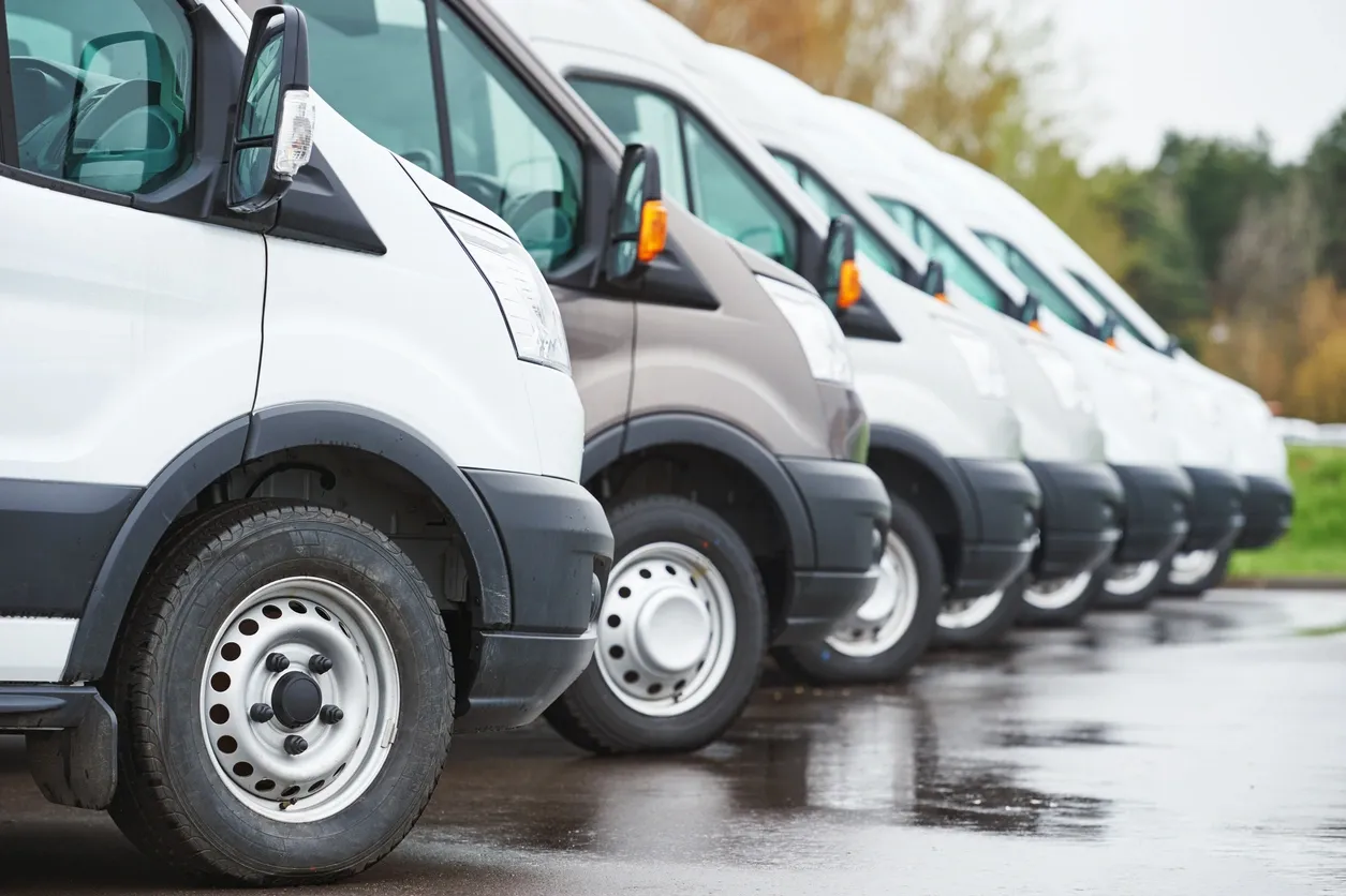 A fleet of vehicles